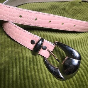 80s/90s PINK FAUX SNAKE BELT